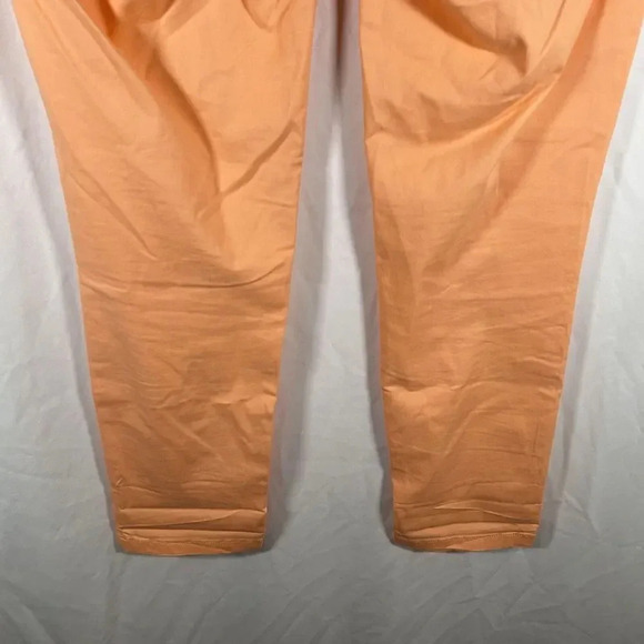 Loft Pants Women's 6 Orange Girlfriend Chino Mid Rise Cotton Blend - Picture 9 of 10